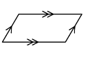 A quadrilateral with two pairs of parallel sides.
