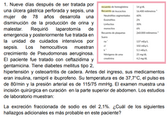 a) Moldes grasos
b) Cilindros marrones fangosos
c) Cilindros hialinos