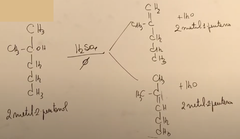 2-metil-2-pentanol.
(Recordar que el 2-metil-1-pentanol es menos estable ya que tiene menos radicales unidos al doble enlace - regla de Zaitzeff)