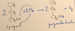 *1-propanol y sodio.
* 2 - 2 - 2- 1