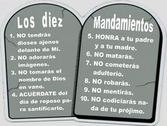 Los 10 mandamientos.