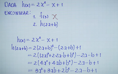 Por ejemplo me dan la ecuación
f(x)=3x-2  y me piden hallar cuando f(-3) y f(2)
Entonces reemplazo las x por esos números
f(x)=3x-2
f(x)=3(-3)-2
f(x)=-9-2
f(x)= -11

Entonces el intervalo será (-3,-11) porque cuando x vale -3, f(x) o y valdrá ...