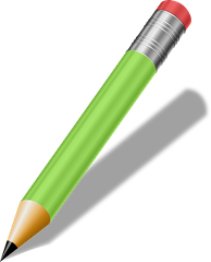 an instrument for writing or drawing, consisting of a thin stick of graphite or a similar substance enclosed in a long thin piece of wood or fixed in a cylindrical case.
