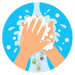 Lavarse las manos con agua y jaboón