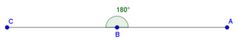 ¿Qué nombre recibe el ángulo cuya medida es igual a 180°?