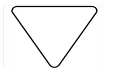 

A sign with this shape means:
