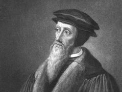 (1509-1564)
Entre sus ideas relevantes: el destino del hombre prefijado por Dios y fe en que  El le salvaría. 

Calvino se refugia en Ginebra al huir de Francia.