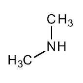 Se muestran los átomos de hidrógeno enlazados al átomo de N.