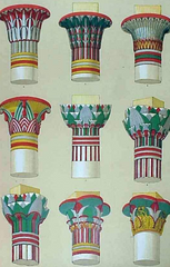 Nombres de las columnas egipcias