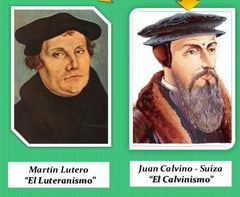 Época en la que desarrolló su ministerio:

Martín Lutero (1483-1546) fue un teólogo alemán y figura clave de la Reforma Protestante. Inició su ministerio a principios del siglo XVI.

Juan Calvino (1509-1564) fue un teólogo francés y líder...