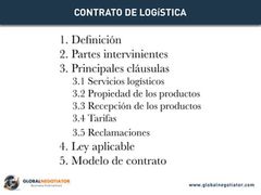Elementos escenciales de un contrato logistico