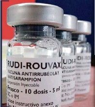 Nombre genérico: Vacuna MR o SR (anti rubeola, anti sarampión).                            	Nombre comercial: Rudi- rouvax Sanofi pasteur, vaccine,parvosuin. 	Tipo de vacuna: virus vivos atenuados.
Compuesto de la vacuna: Virus vivos atenuados(d...