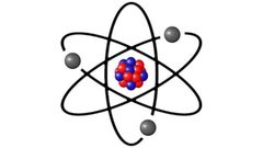Partícula del núcleo con carga negativa