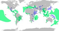 Puntos calientes de biodiversidad  “Hot-spots”
es un área del territorio donde hay una especial concentración de biodiversidad. Región biogeográfica con una alta biodiversidad amenazada.