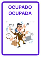 Ocupado
Ocupada