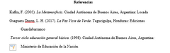 Referencias
es el espacio que ocupa un observador dentro de un cierto contexto.

Elementos de una referencia
titulo, edicion, titulo de la serie o tema, nombre del autor.