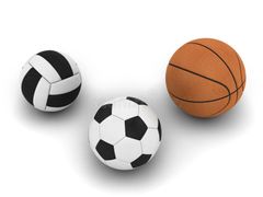 play soccer/basketball/volleyball