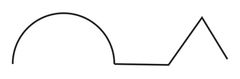 ¿Qué tipo de línea es?
a) línea poligonal abierta
b) línea poligonal cerrada
c) línea mixta