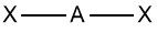 θ = 180° degrees with 2 bonding pairs 

