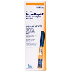 NovoRapid comenzará a disminuir sus niveles de azúcar en sangre a los 10–20 minutos después de la administración y alcanza el efecto máximo entre 1 y 3 horas después de la inyección, con una duración de 3–5 horas. Debido a esta acción...
