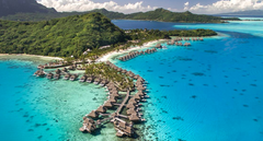 French Polynesia, comprises more than 100 islands in the South Pacific, stretching for more than 2,000km. They're known for their coral-fringed lagoons and over-the-water bungalow hotels.