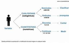 Conocer la naturaleza de las variables es extremadamente importante a la hora de trabajar con datos estadísticos ya que nos permitirá: seleccionar las gráficas adecuadas para cada tipo de variable, elegir los test inferenciales más adecuados, ...