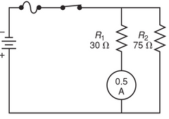 Determine the voltage across resistor R2.