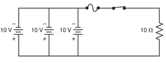 Calculate the total current for the circuit.