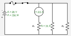 Find the power consumed by R3 in the circuit shown.
