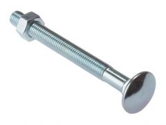 Threaded fasteners with a bolt that has a rounded, dome-shaped head. The bolt has a square neck that extends from the head towards the threads. A regular hex nut or wing nut allows the assembly to hold the components together. This assembly can be...