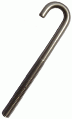 see anchor bolts

Usually sunk into concrete allowing it to be used as an anchor bolt