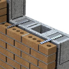 Used to tie the internal and external walls(or leafs) constructed of bricks or cementatious blocks together. It is placed in the cavity wall during construction and spans the cavity. The ends of the tie are designed to lock into the cement. Also i...