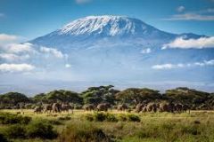 dormant volcano; highest point in Africa