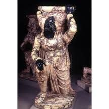 A marble used to portray enemies of Rome. Used in the "Barbaro Inginocchiato" in the A.M.N.