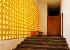 -Luis BARRAGÁN, Tlalpan Chapel, Mexico City,
Mexico 1960
 -very small for daily worship-entrance with reflective water pool/fountain
-concrete repetition
-griding everywhere
-closed to open spaces