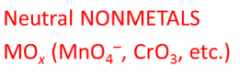 Compounds that cause others to lose electrons
-Will gain e-, it gets reduced
