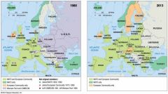 As indicated on the map of European economic and military alliances, in 2013 Austria...