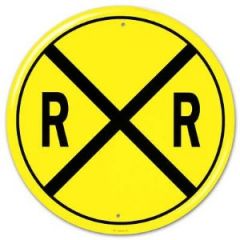 This sign means?

- Railroad crossing ahead warning sign
- X intersection ahead
- Crossbuck sign, railroad crossing ahead