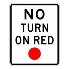 This sign means?

- Yield to oncoming traffic, and then proceed when it is safe
- No turn on red
- Come to a complete stop before turning right