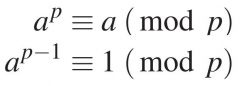 Let a be an integer and p be a prime.

Das ist einfach ein Spezialfall des Satzes von Euler, nämlich wenn das Modul p eine Primzahl ist und damit φ(p) immer gleich p − 1.

Beispiele:
8^13 ≡ 8 mod 13
29^(13 − 1) ≡ 1 mod 13

Kann f...