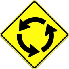 This warning sign means?

- Circular intersection ahead
- Strong wind gusts ahead
- No exit, this road or street terminates ahead