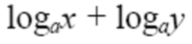 Laws of logarithms state that this is = to ____.