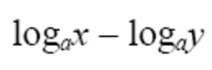 

Laws of logarithms state that this is = to ____.
