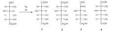 27. What is the major organic product obtained from the following reaction?
a. 1
b. 2
c. 3
d. 4
