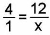 An equation that states 2 ratios are equal.