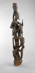 #180


Veranda Post: equestrian figure and female caryatid 


Yoruba peoples


Olowe of Ise


Before 1938 C.E.


_____________________


Content: 


 