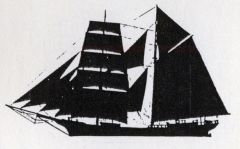 a two-masted sailing vessel with a square-rigged foremast and a fore-and-aft-rigged mainmast