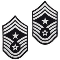 It is a job...Not a Rank.


Has 2 Starts on the stripes.


Must be a Chief Master Sergeant


Only one at each Air Force Base.