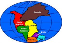 Scientists have fossil and rock evidence that 225 million years ago, all of the continents were once one landmass called __________.