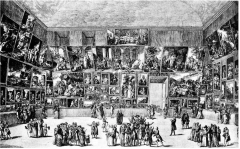 Engraving of the Salon of 1785